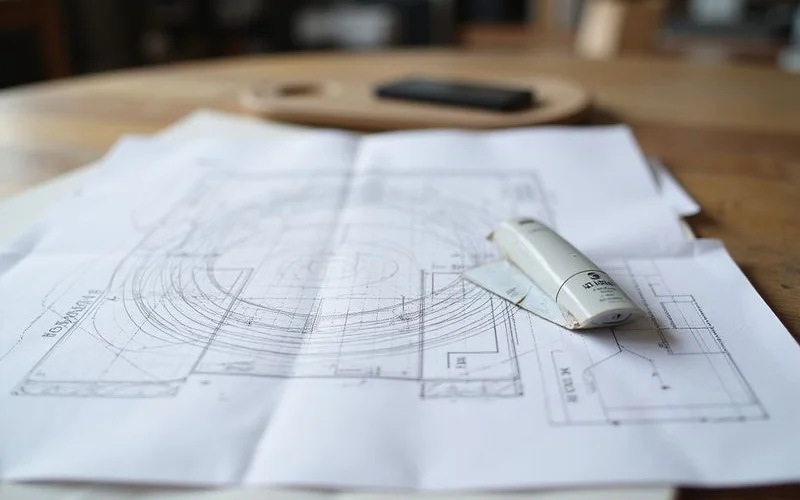Elevation contour survey showing a localised low area on a floor plan