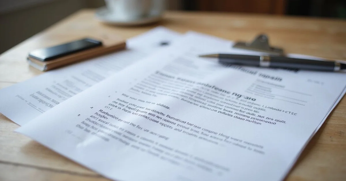 Annotated foundation repair proposal document with handwritten margin notes